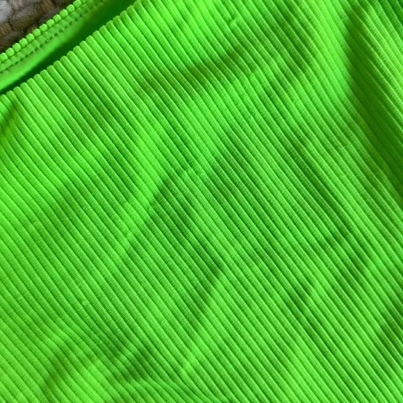 Frankie’s Bikinis Jenna High Waist Bikini Bottom Size S Neon Green - Picture 5 of 5